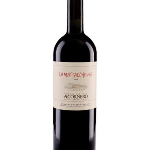 accornero barbera vivace la mattacchiona bottiglia di vino rosso prodotto in Italia, nel monferrato in Piemonte