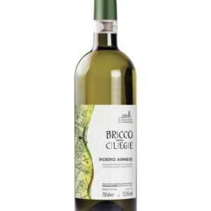 Almondo roero arneis Bricco delle Ciliegie bottiglia di vino bianco prodotto in Italia, nella zona del Roero in Piemonte