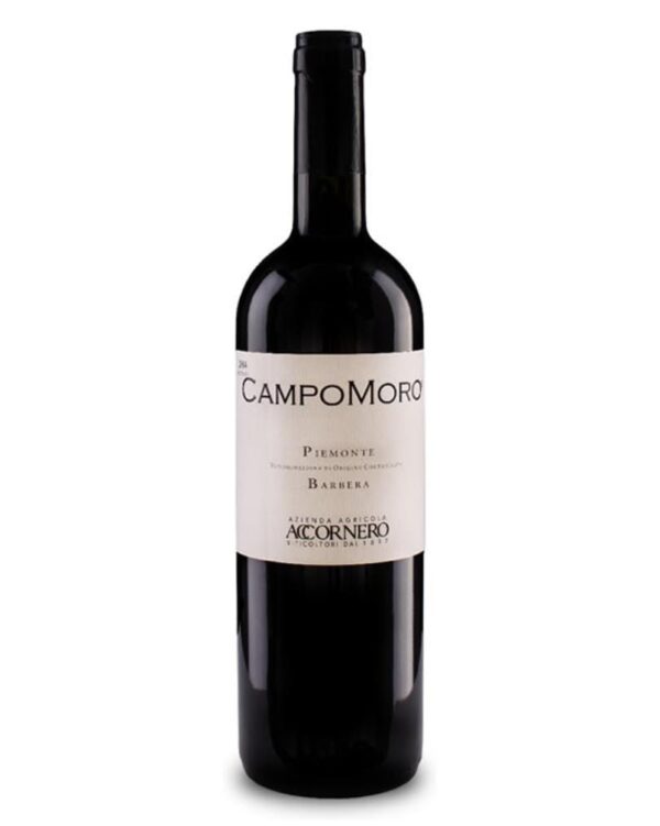accornero barbera campomoro bottiglia di vino rosso prodotto in Italia, nel monferrato in Piemonte