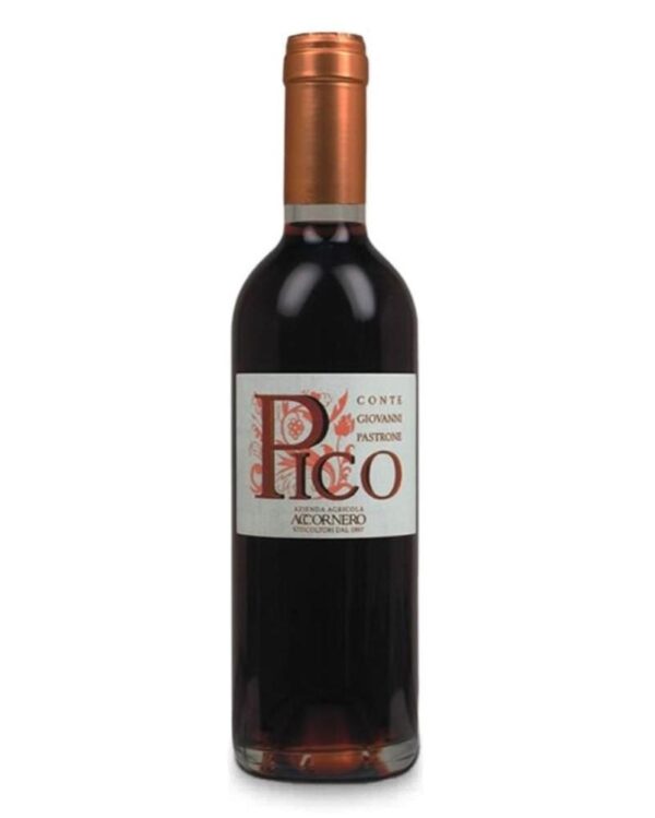 accornero casorzo passito pico bottiglia di vino dolce da dessert prodotto in Italia, nel monferrato in Piemonte