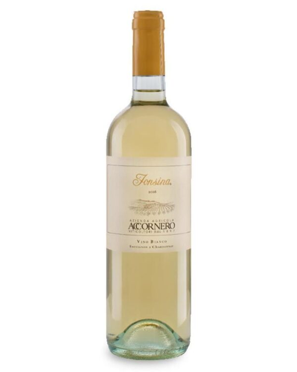 accornero chardonnay fonsina bottiglia di vino bianco prodotto in Italia, nel monferrato in Piemonte