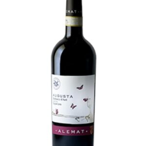 alemat barbera superiore augusta bottiglia di vino rosso prodotto in Italia, nella zona del Monferrato in Piemonte