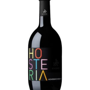 bonzano monferrato rosso hosteria bottiglia di vino rosso prodotto in Italia, nel monferrato in Piemonte