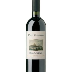 castello di uviglie barbera superiore pico gonzaga bottiglia di vino rosso prodotto in Italia, nel monferrato in Piemonte