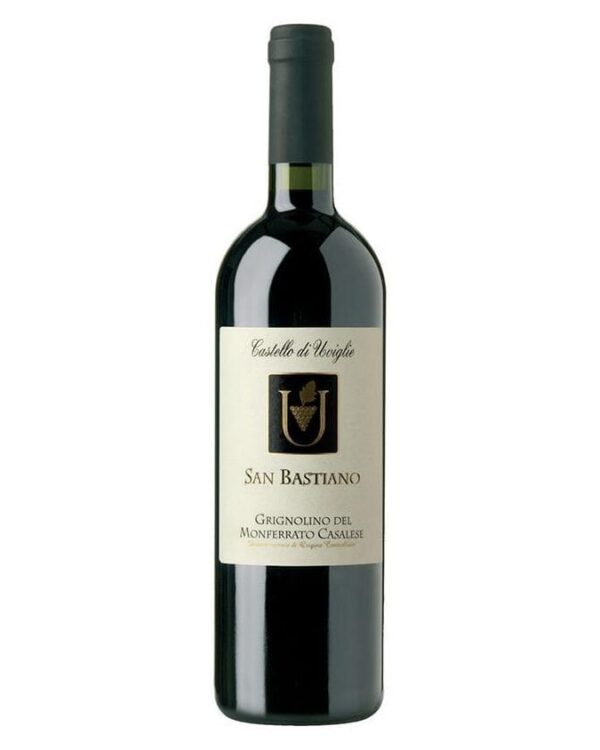 castello di uviglie grignolino san bastiano bottiglia di vino rosso prodotto in Italia, nel monferrato in Piemonte