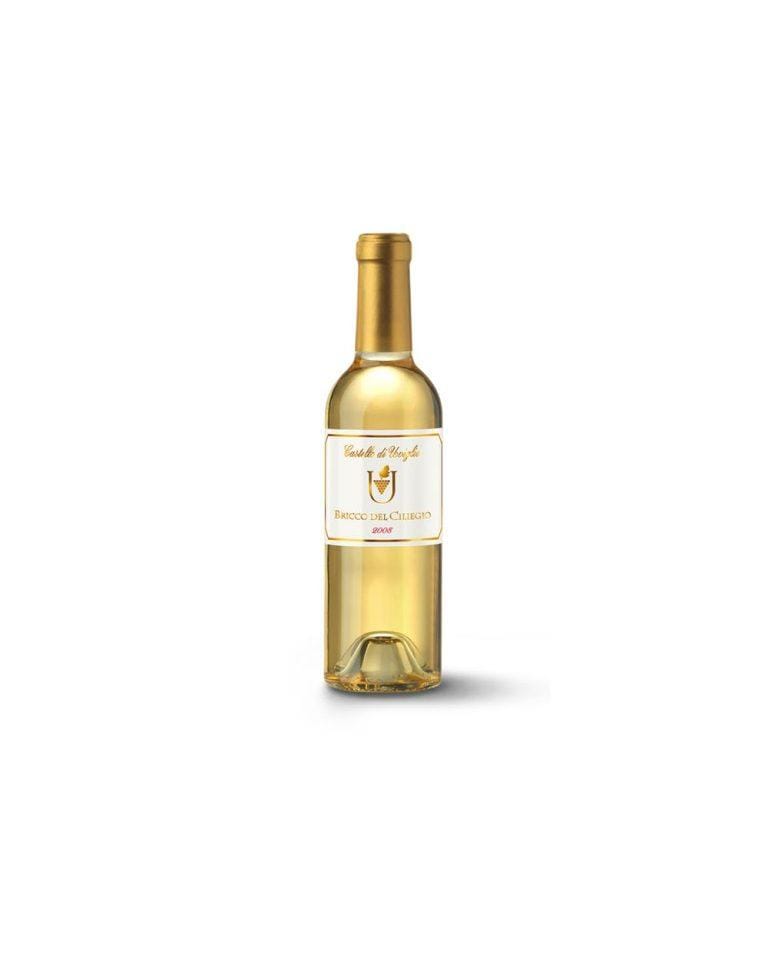 castello di uviglie passito bricco del ciliegio bottiglia di vino dolce da dessert prodotto in Italia, nel monferrato in Piemonte