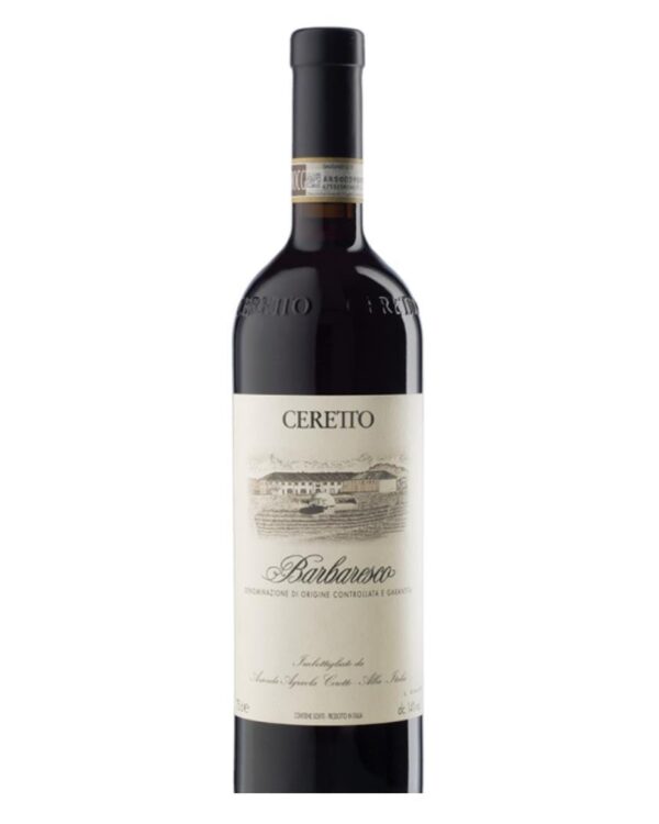 ceretto barbaresco bottiglia di vino rosso prodotto in Italia, nella zona delle Langhe in Piemonte