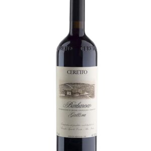 ceretto barbaresco gallina bottiglia di vino rosso prodotto in Italia, nella zona delle Langhe in Piemonte