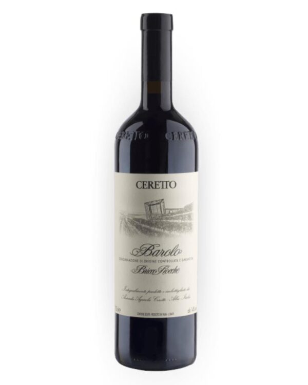 Ceretto Barolo Bricco Rocche bottiglia di vino rosso prodotto in Italia, nelle Langhe in Piemonte