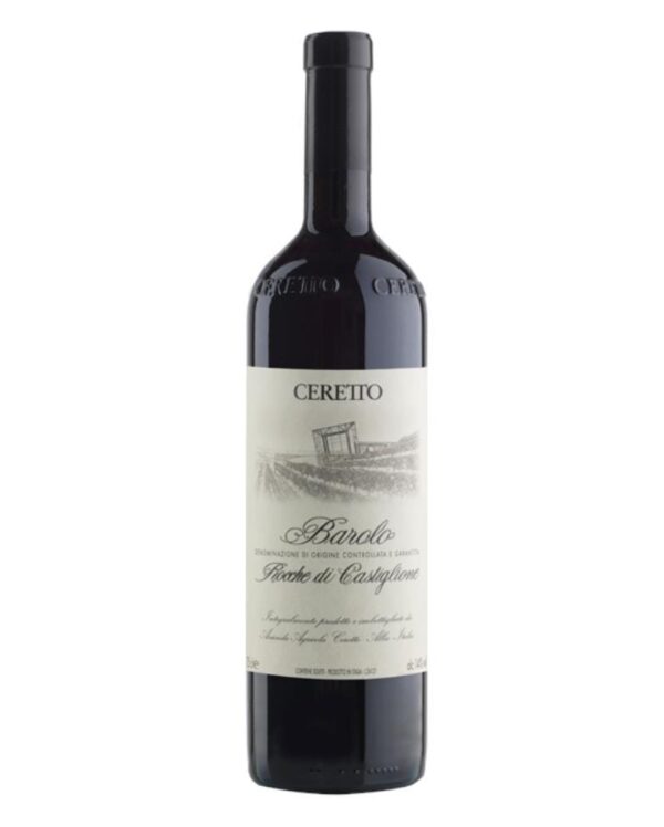 ceretto barolo rocche di castiglione bottiglia di vino rosso prodotto in Italia, nella zona delle Langhe in Piemonte