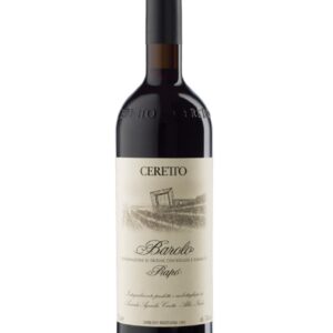 ceretto barolo prapò bottiglia di vino rosso prodotto in Italia, nella zona delle Langhe in Piemonte