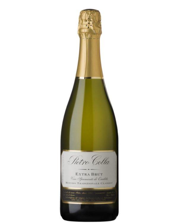 colla alta langa pietro colla extra brut bottiglia di spumante prodotto in Italia, nella zona dell'Alta Langa in Piemonte