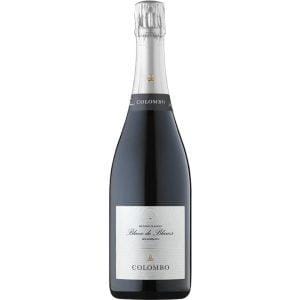 colombo alta langa blanc de blancs brut bottiglia di spumante prodotto in Italia, nella zona dell'alta langa in Piemonte