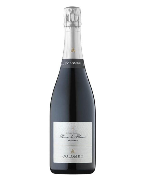 colombo alta langa blanc de blancs brut bottiglia di spumante prodotto in Italia, nella zona dell'alta langa in Piemonte