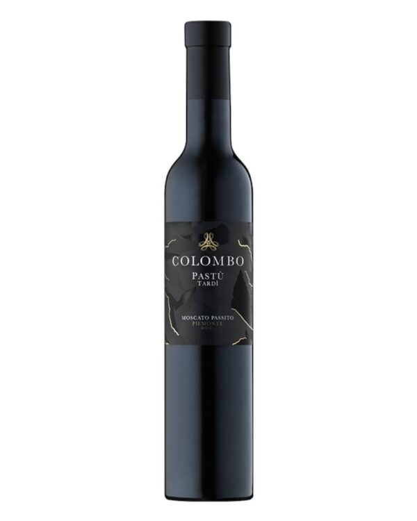 colombo passito pastù tardì bottiglia di vino dolce da dessert prodotto in Italia, nel monferrato astigiano in Piemonte