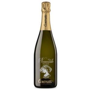 contratto spumante cuvee novecento bottiglia di spumante prodotto in Italia, nella langa astigiana in Piemonte