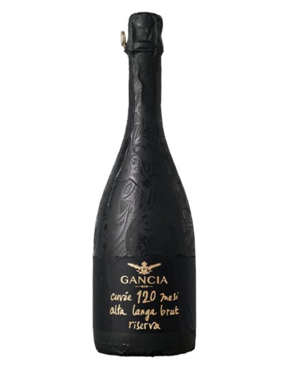 Gancia Alta Langa 120 mesi brut bottiglia di vino bianco spumante prodotto in italia da uve pinot nero e chardonnay
