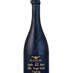 Gancia Alta Langa 60 mesi brut bottiglia di vino bianco spumante prodotta in italia da uve pinot nero e chardonnay