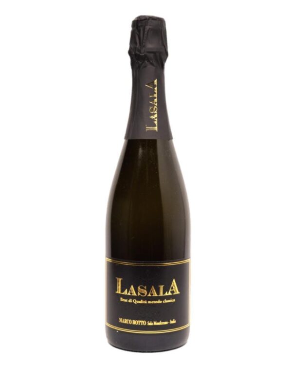 marco botto spumante la sala brut bottiglia di spumante prodotto in Italia, nel monferrato in Piemonte