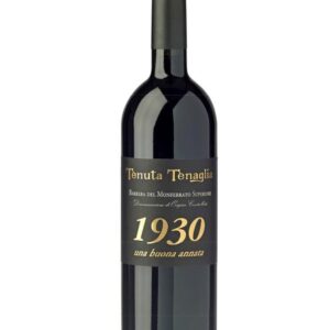 tenuta tenaglia barbera superiore 1930 bottiglia di vino rosso prodotto in Italia, nel Monferrato in Piemonte