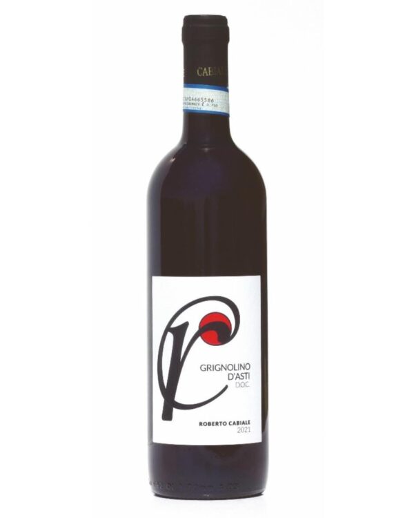 Cabiale Grignolino d'asti bottiglia di vino rosso prodotto in Italia, nel monferrato in Piemonte