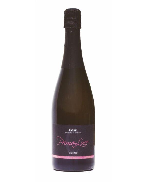 Cabiale spumante primaluce rosè brut bottiglia di spumante rosato prodotto in Italia, nel monferrato in Piemonte