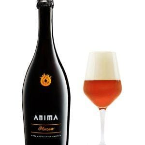 anima birra ambrata mozart bottiglia di birra artigianale prodotta in Italia, in Piemonte
