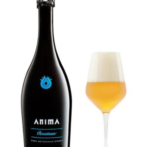 anima birra bionda anastasia bottiglia di birra artigianale prodotta in Italia, in Piemonte