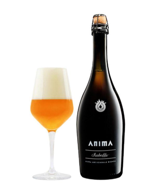 anima birra bionda isabella bottiglia di birra artigianale prodotta in Italia, in Piemonte