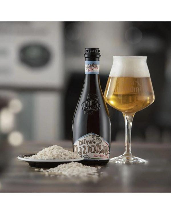 baladin birra bionda gluten free nazionale bottiglia di birra artigianale gluten free prodotta in Italia, in Piemonte