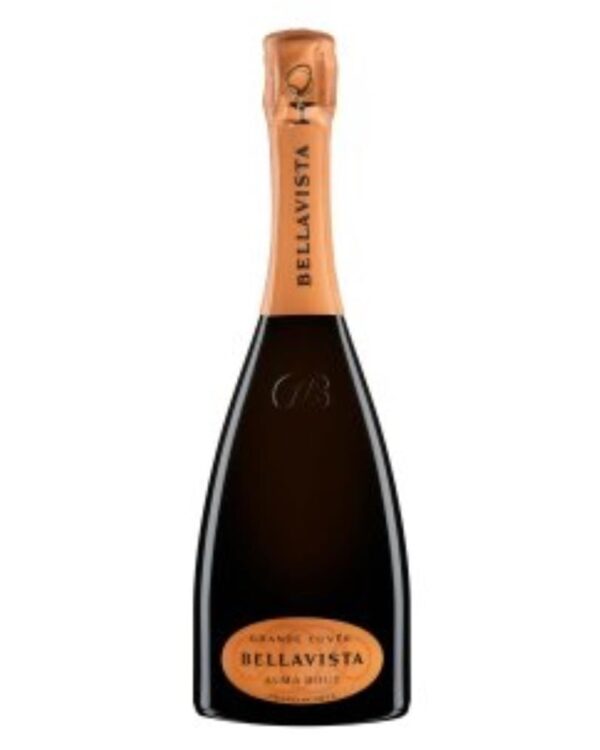 Bellavista Franciacorta Alma bottiglia di spumante bianco prodotto in Italia, nella zona della Franciacorta in Lombardia