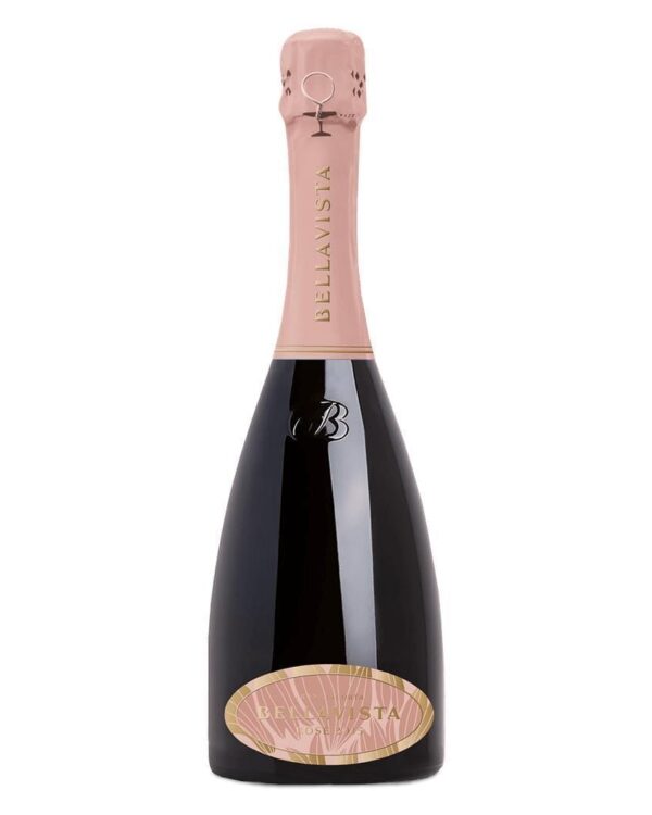 bellavista franciacorta rosè bottiglia di spumante bianco prodotto in Italia, nella zona della Franciacorta in Lombardia