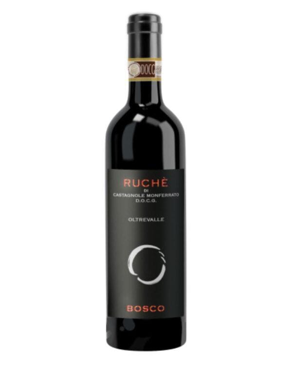 bosco ruche di castagnole oltrevalle bottiglia di vino rosso prodotto in Italia, nella zona del Monferrato in Piemonte