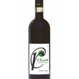 cabiale barbera il boschetto bottiglia di vino rosso prodotto in Italia, nel monferrato in Piemonte