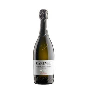 canevel prosecco valdobbiadene Setage brut bottiglia di vino spumante prodotto in Italia, nella zona di Valdobbiadene in Veneto