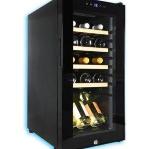 cantinetta vino 15 bottiglie, apparecchio refrigeratore per bottiglie di vino o birra, con porta a vetro