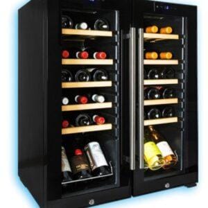 cantinetta vino 36 bottiglie, apparecchio refrigeratore per bottiglie di vino o birra, con porta a vetro