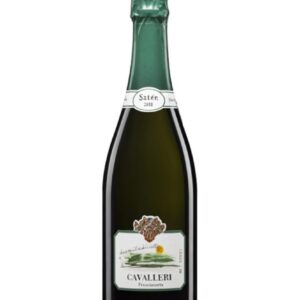 cavalleri franciacorta Saten bottiglia di spumante bianco prodotto in Italia, nella zona della Franciacorta in Lombardia