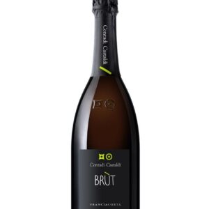 contadi castaldi franciacorta brut bottiglia di spumante bianco prodotto in Italia, nella zona della Franciacorta in Lombardia