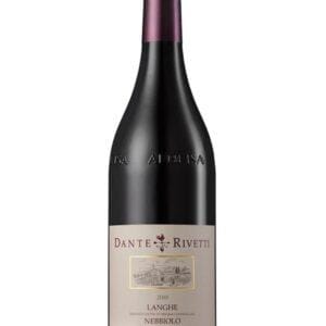 dante rivetti Langhe Nebbiolo bottiglia di vino rosso prodotto in Italia, nella zona delle Langhe in Piemonte