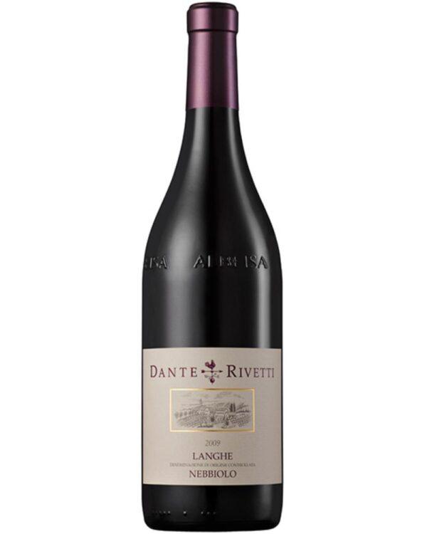 dante rivetti Langhe Nebbiolo bottiglia di vino rosso prodotto in Italia, nella zona delle Langhe in Piemonte