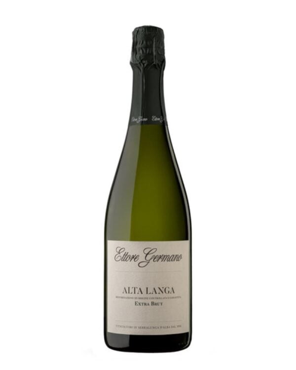 ettore germano alta langa extra brut magnum bottiglia di vino spumante prodotta Italia nella zona dell'alta langa, da uve pinot nero e chardonnay