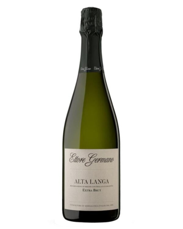 ettore germano alta langa extra brut magnum bottiglia di vino spumante prodotta Italia nella zona dell'alta langa, da uve pinot nero e chardonnay