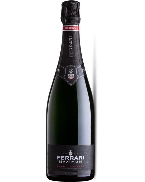 Ferrari spumante Trento Maximum brut bottiglia di spumante bianco prodotto in Italia, nella zona del Trento in Trentino