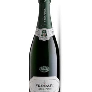 Ferrari Trentodoc Perlè Zero Cuvèe 17 vino bianco spumante prodotto da uve Chardonnay in Italia, nel trentino