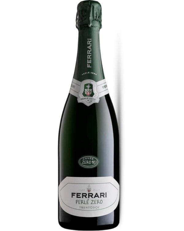 Ferrari Trento Perlè Zero Cuvèe 17 vino bianco spumante prodotto da uve Chardonnay in Italia