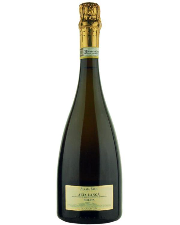 il cascinone Alta Langa Alasia brut è un vino bianco spumante prodotto il italia nella zone dell'alta langa da uve pinot nero