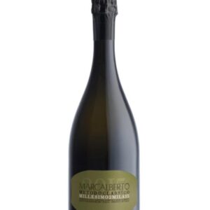 marcalberto alta langa extra brut bottiglia di spumante prodotto in Italia, nella zona dell'alta langa in Piemonte