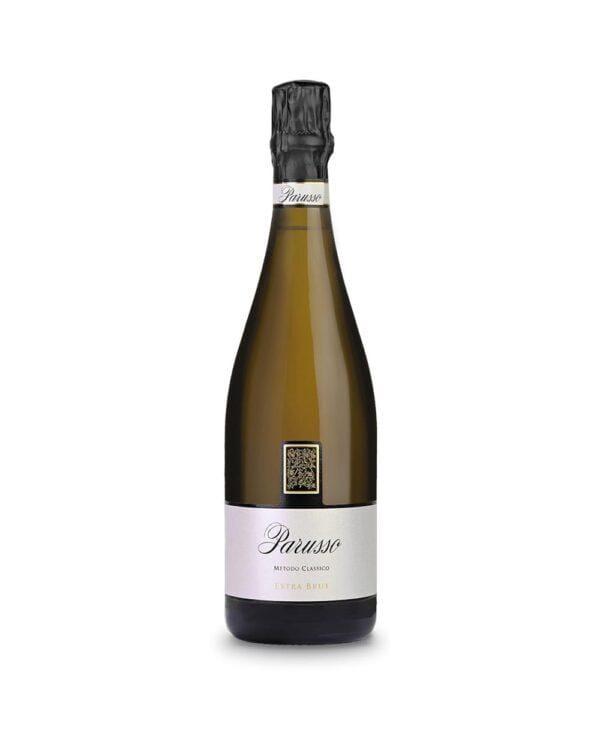 parusso spumante blanc de noir extra brut bottiglia di vino spumante italiano, prodotto nelle Langhe, in Piemonte