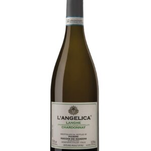 rocche dei manzoni chardonnay l'angelica bottiglia di vino bianco prodotto in Italia, nella zona delle Langhe in Piemonte